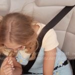 Madison's blue floral crochet top and skirt set on Elle