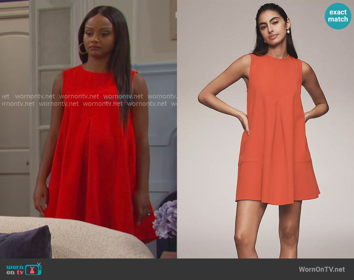 Maeve Sleeveless Swing Mini Dress worn by Chanel Dupree (Raven Bowens) on Days of our Lives