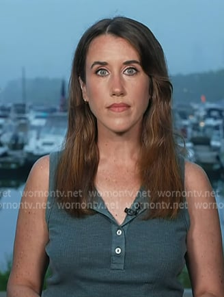 Maggie’s teal green tank on Today
