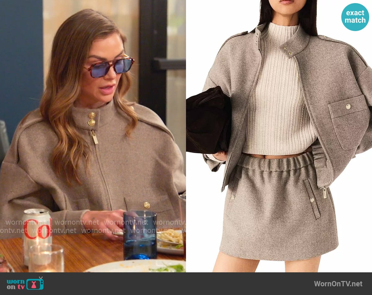 Maje Mixed Wool Jacket in worn by Lala Kent on The Valley