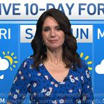 Maria’s blue floral v-neck dress on Today