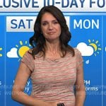 Maria's pink stripe layered dress on Today