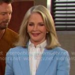 Marlena’s light blue blazer and pant suit on Days of our Lives