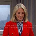 Marlena's red double breasted blazer on Days of our Lives