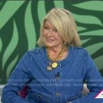 Martha Stewart’s denim jacket on Today