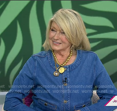 Martha Stewart’s denim jacket on Today