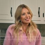 Masha’s pink quarter zip sherpa sweatshirt on The McBee Dynasty Real American Cowboys