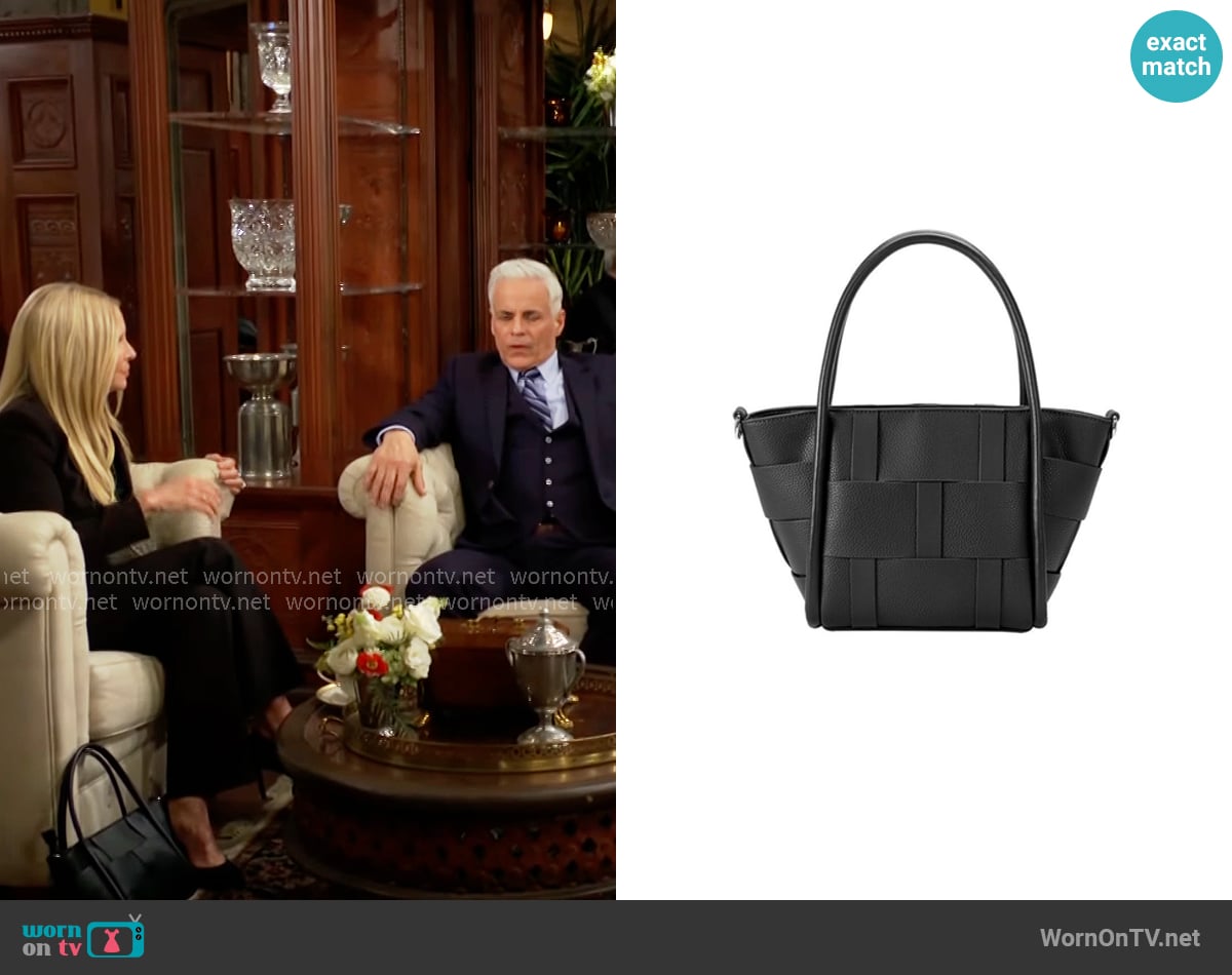 Melie Bianco Lanie Bag worn by Christine Blair Williams (Lauralee Bell) on The Young and the Restless