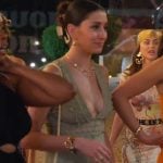 Melissa's green lace jumpsuit on The Valley