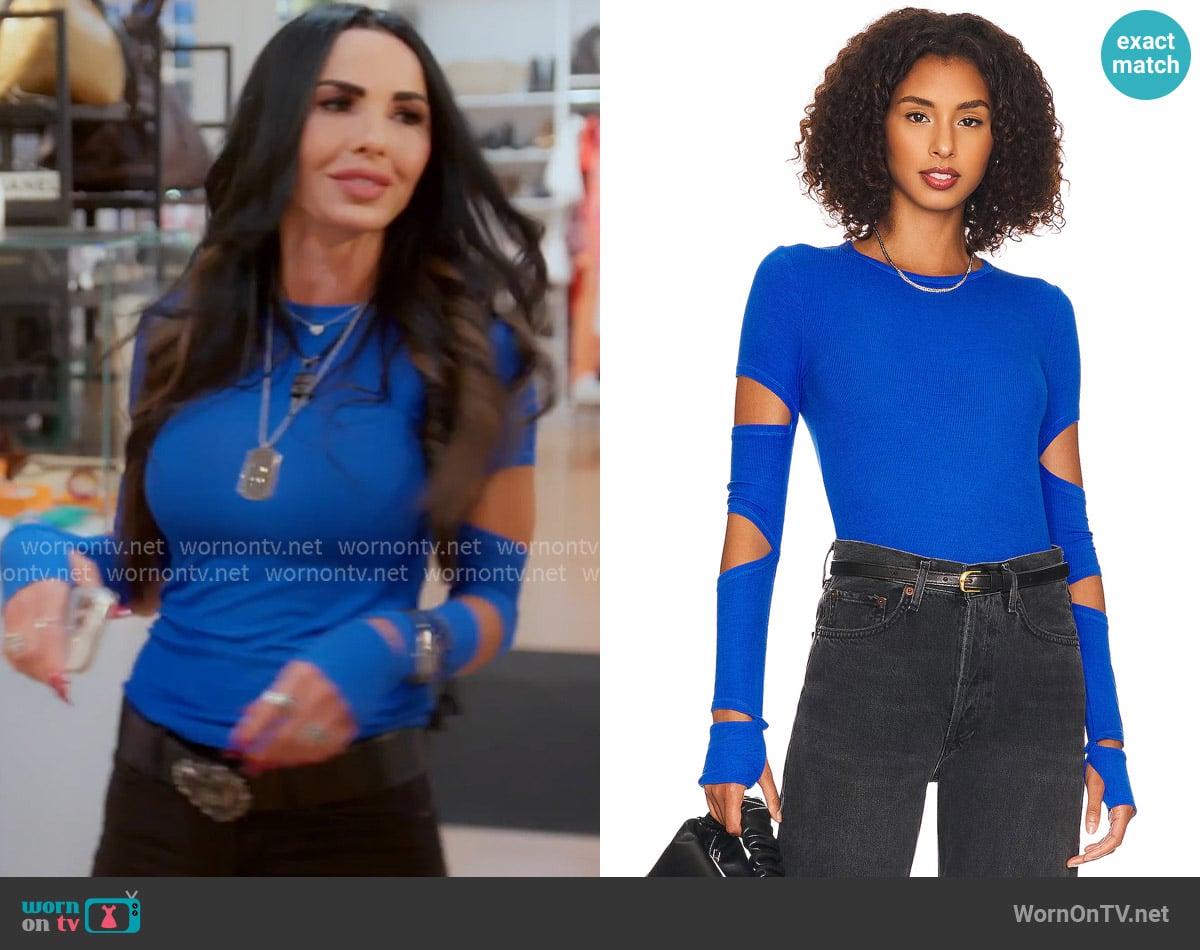 Michael Lauren Granger Top worn by Carmella Garcia on The Real Housewives of Orange County