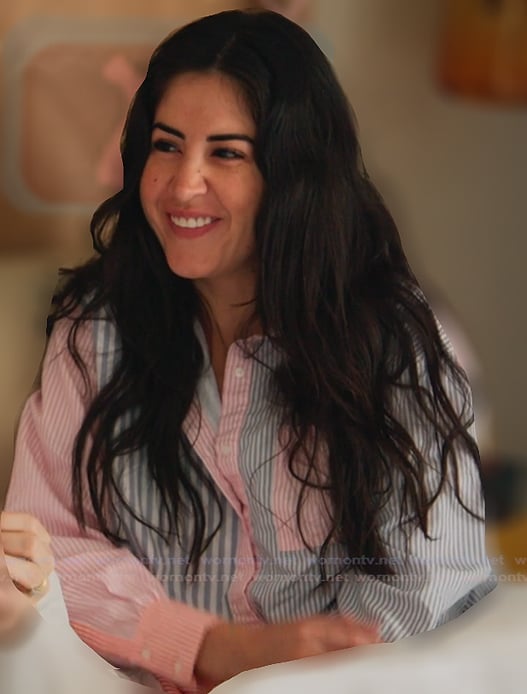 Michelle’s mixed stripe top on The Valley