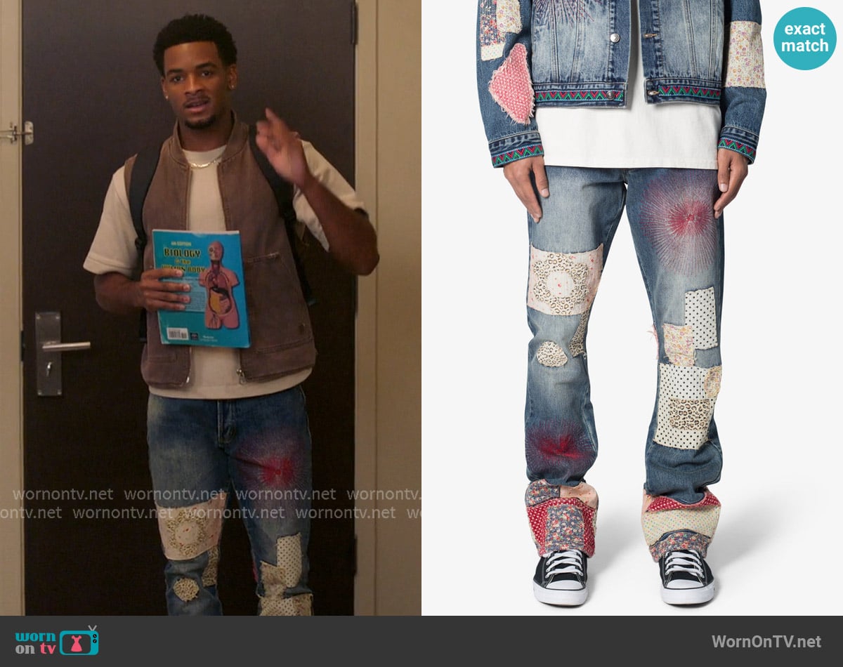 Mnml B387 Rugged Flare Denim worn by Kingston Jeremy (Nathaniel McIntyre) on All American