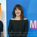 Molly Ringwald’s black off-shoulder top on Today