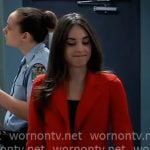 Molly’s red blazer on General Hospital