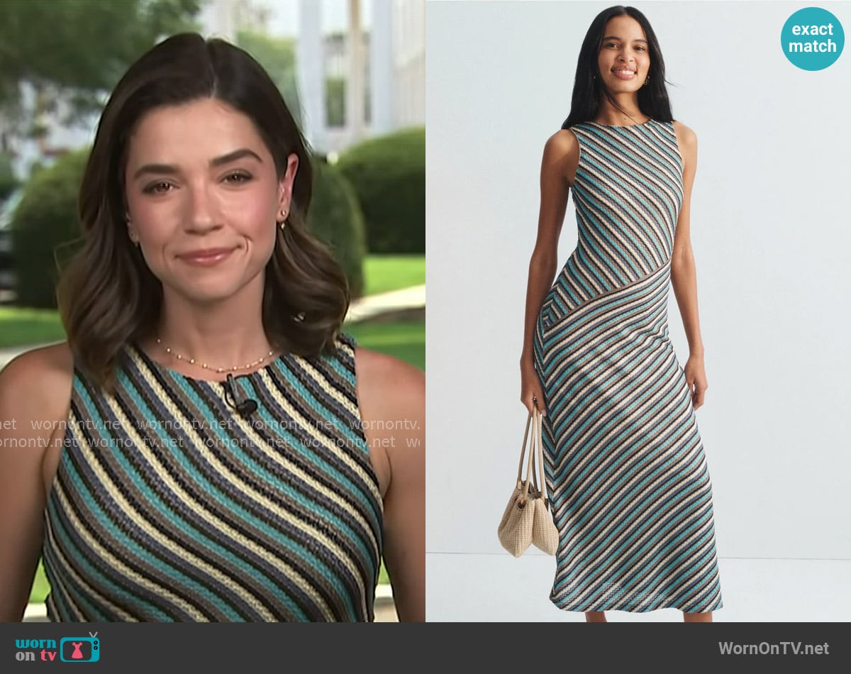 Mon Renn Dallas Dress worn by Julie Tsirkin on NBC News Daily