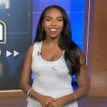 Mona's floral applique metallic dress on Extra