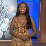 Mona’s printed maxi dress on Extra