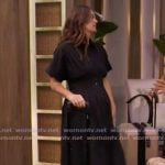 Monica's black shirtdress on Live with Kelly and Mark Monica's black shirtdress on Live with Kelly and Mark
