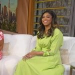 Morgan’s light green poplin dress on Good Morning America