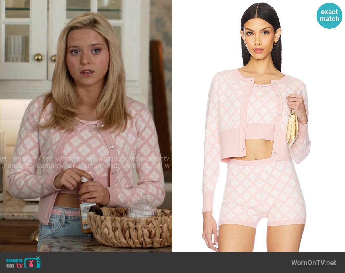 Nana Jacqueline Penelope Cardigan Set worn by Elle Woods (Lexi Minetree) on Elle
