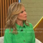 Natalie Morales’ green shirtdress on CBS Mornings