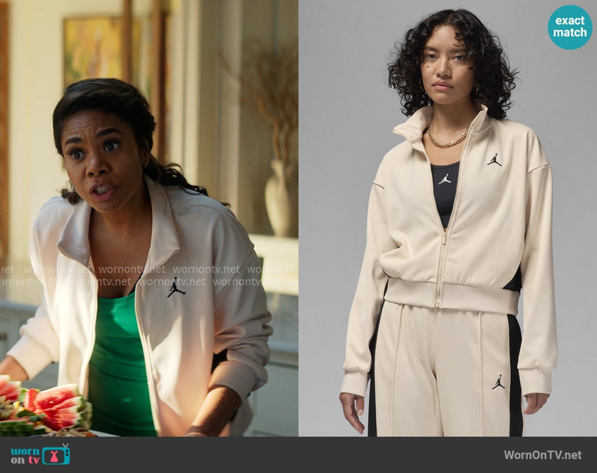 Nike Jordan Knit Jacket worn by  Dru-Ann Jones (Regina Hall) on The Five Star Weekend