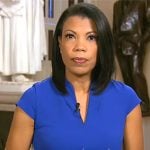 Nikole Killion’s blue split-neck dress on CBS Mornings