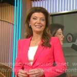Norah O’Donnel’s pink suit on CBS Mornings