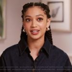 Olivia’s denim shirt on All American