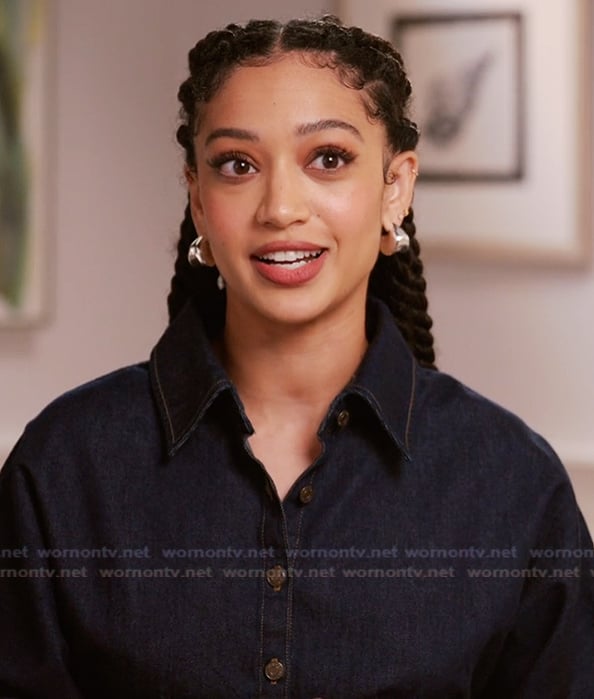 Olivia’s denim shirt on All American