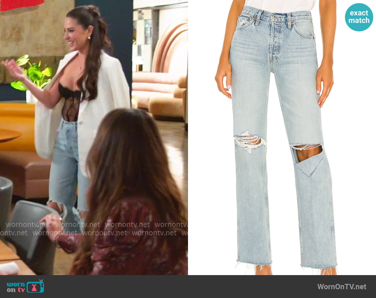 Originals 90s High Rise Loose Jeans Re/done worn by Michelle Saniei on The Valley