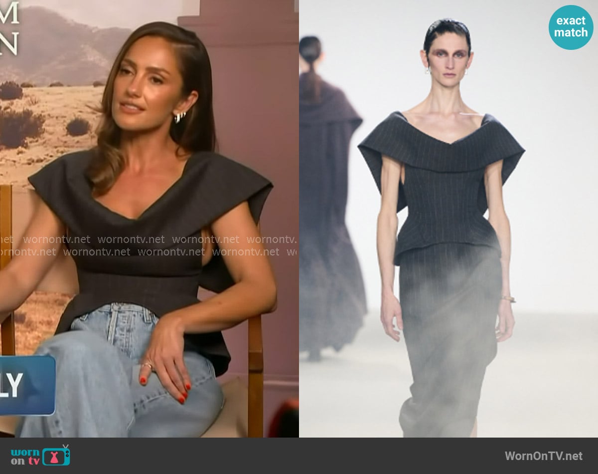 Oude Waag Fall Winter 2026 Collection worn by Minka Kelly on Access Hollywood