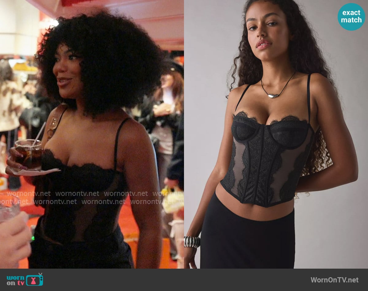 Out From Under Modern Love Corset worn by Riley Burruss on Next Gen NYC