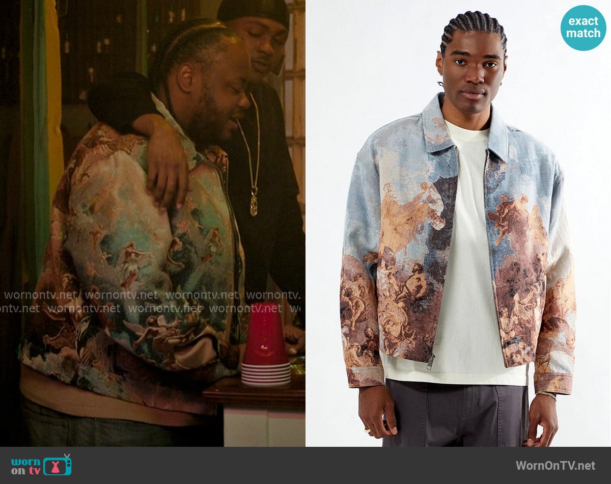 Pacsun Skyway Jacquard Jacket worn by Papa (Shamon Brown) on The Chi