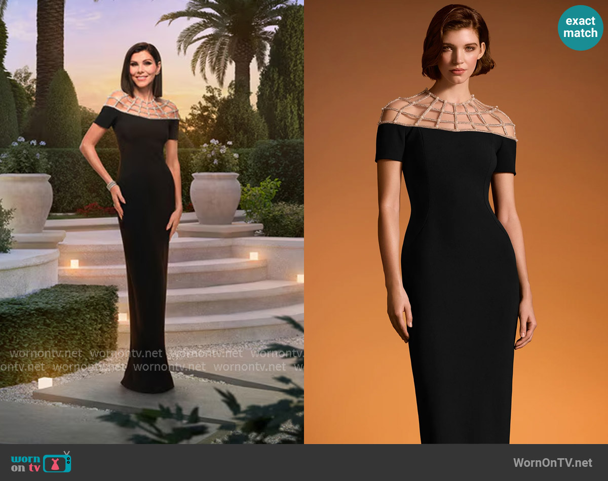 Pamella Roland 2025 Pre Fall Collection worn by Heather Dubrow on The Real Housewives of Orange County