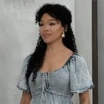 Portia’s denim maternity dress on General Hospital
