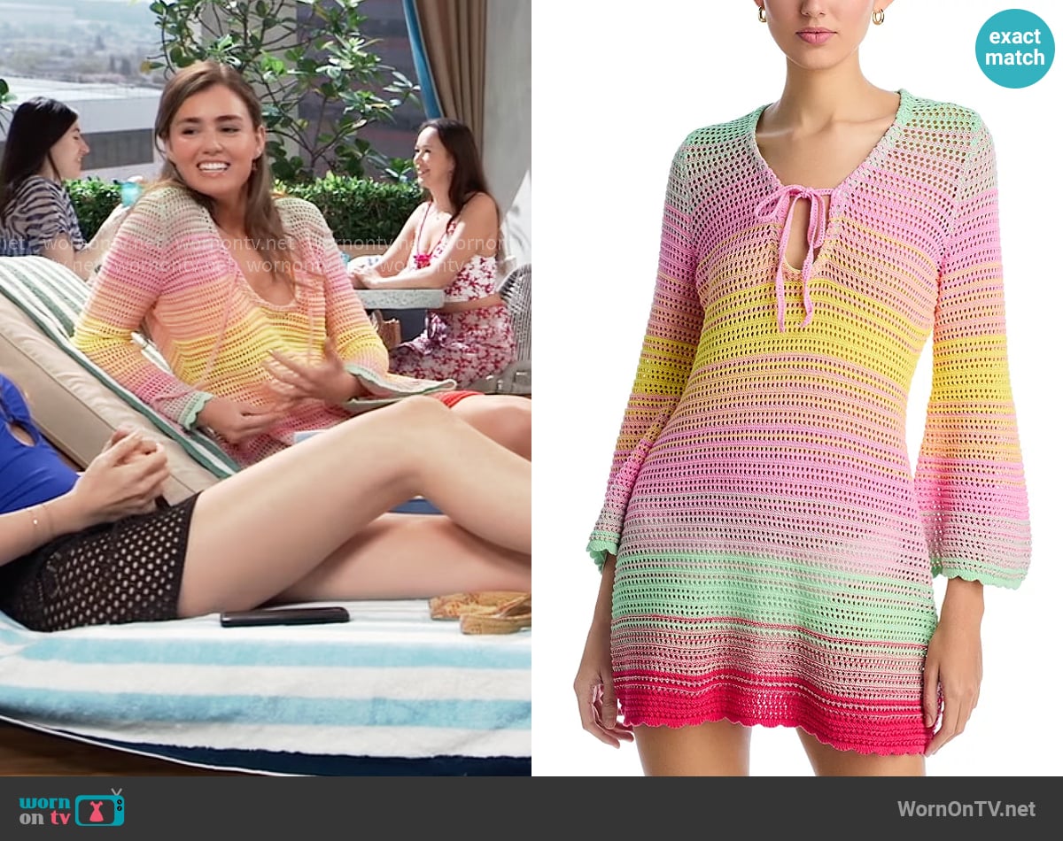 PQ Swim Tunic Swim Cover-Up worn by Emma Scorpio-Drake (Braedyn Bruner) on General Hospital