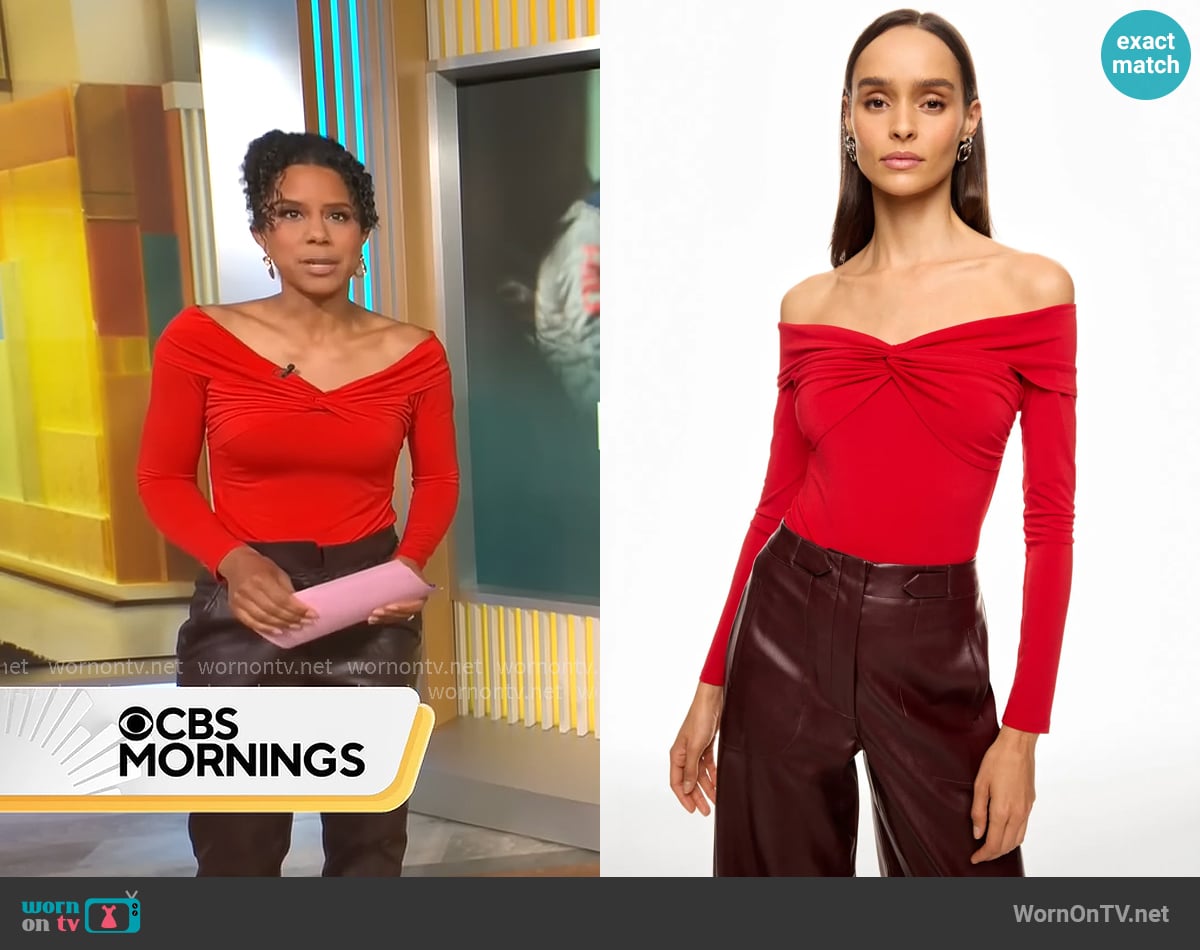 Adriana Diaz's Prabal Gurung x RTR top Adriana Diaz's Prabal Gurung x RTR top
