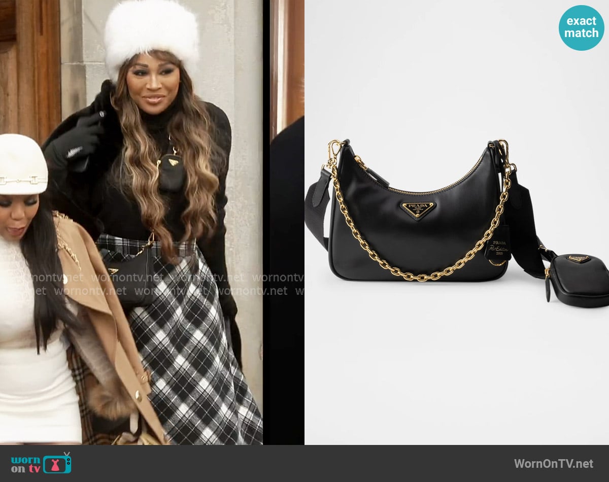 Prada 2005 Leather Shoulder Bag worn by Cynthia Bailey on The Real Housewives of Atlanta