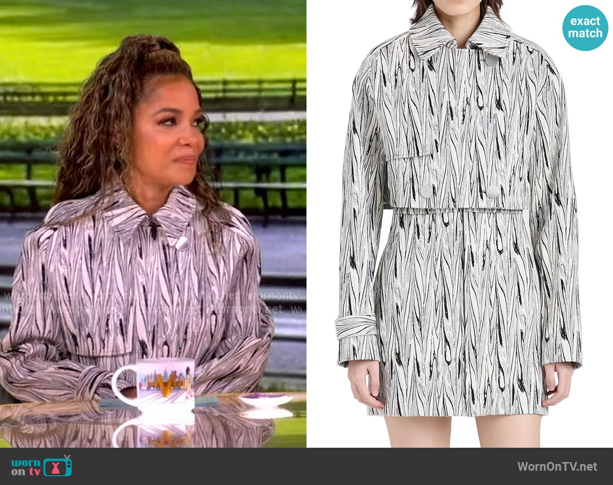 Sunny’s marble print jacket on The View Sunny’s marble print jacket on The View