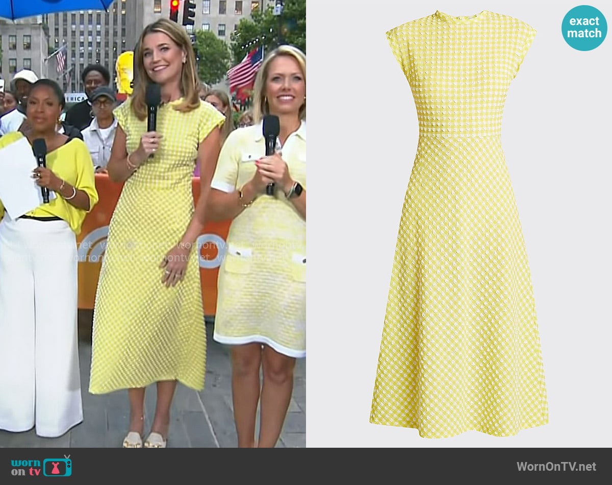 Rachel Comey Adri Midi Dress worn by Savannah Guthrie on Today