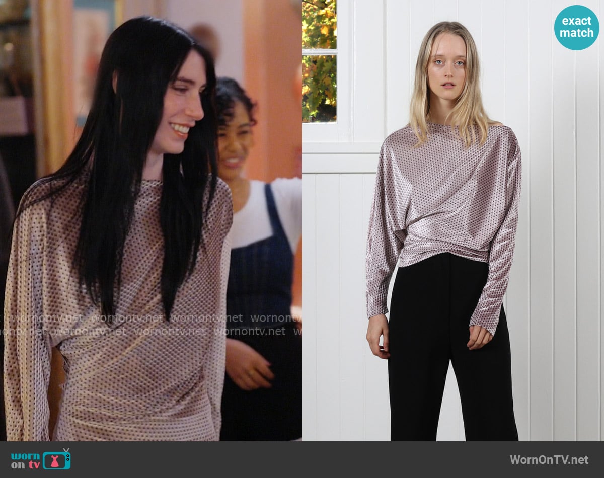 Rachel Comey Haven Top worn by Georgia McCann  on Next Gen NYC