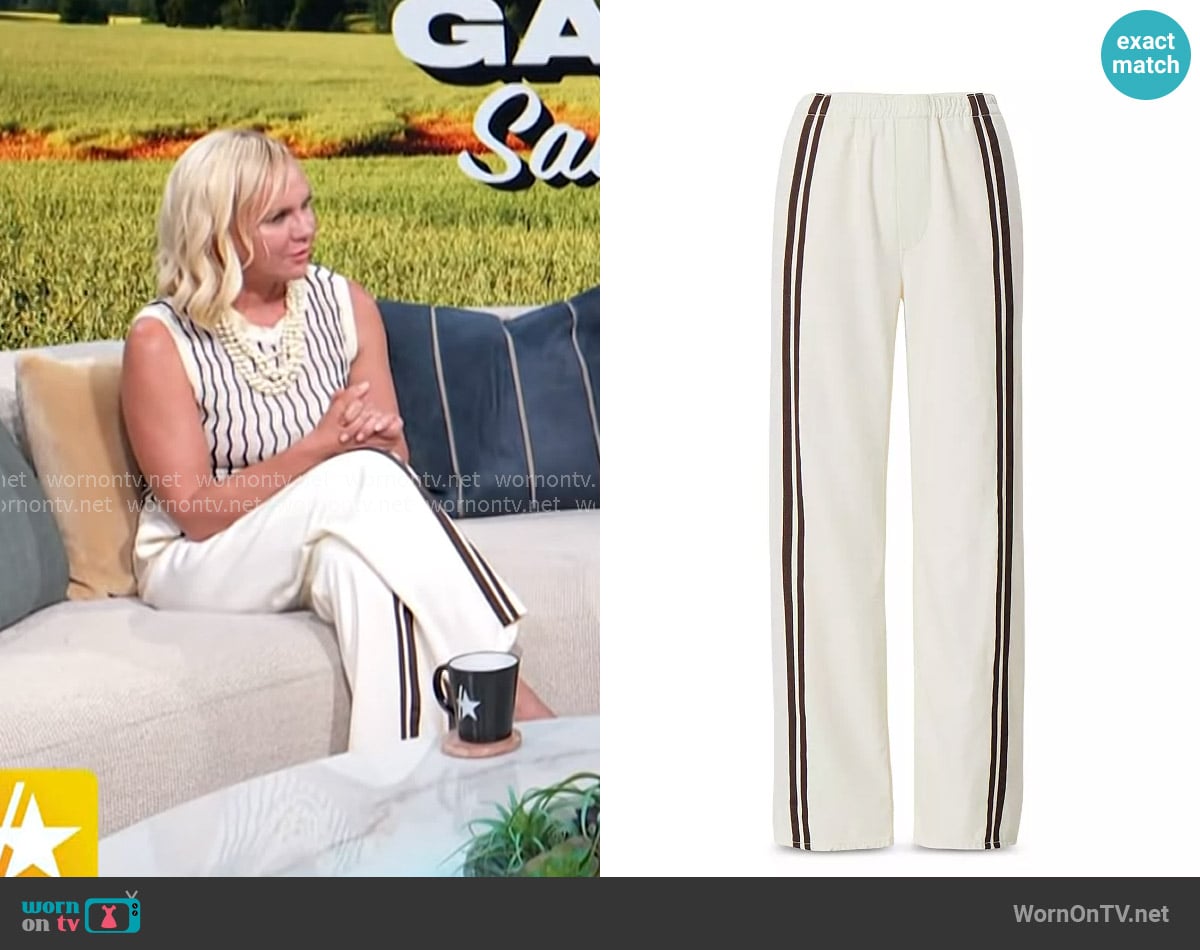 Rag & Bone Featherweight Logan Pull On Track Pants worn by Galyna Saltkovska on Access Hollywood