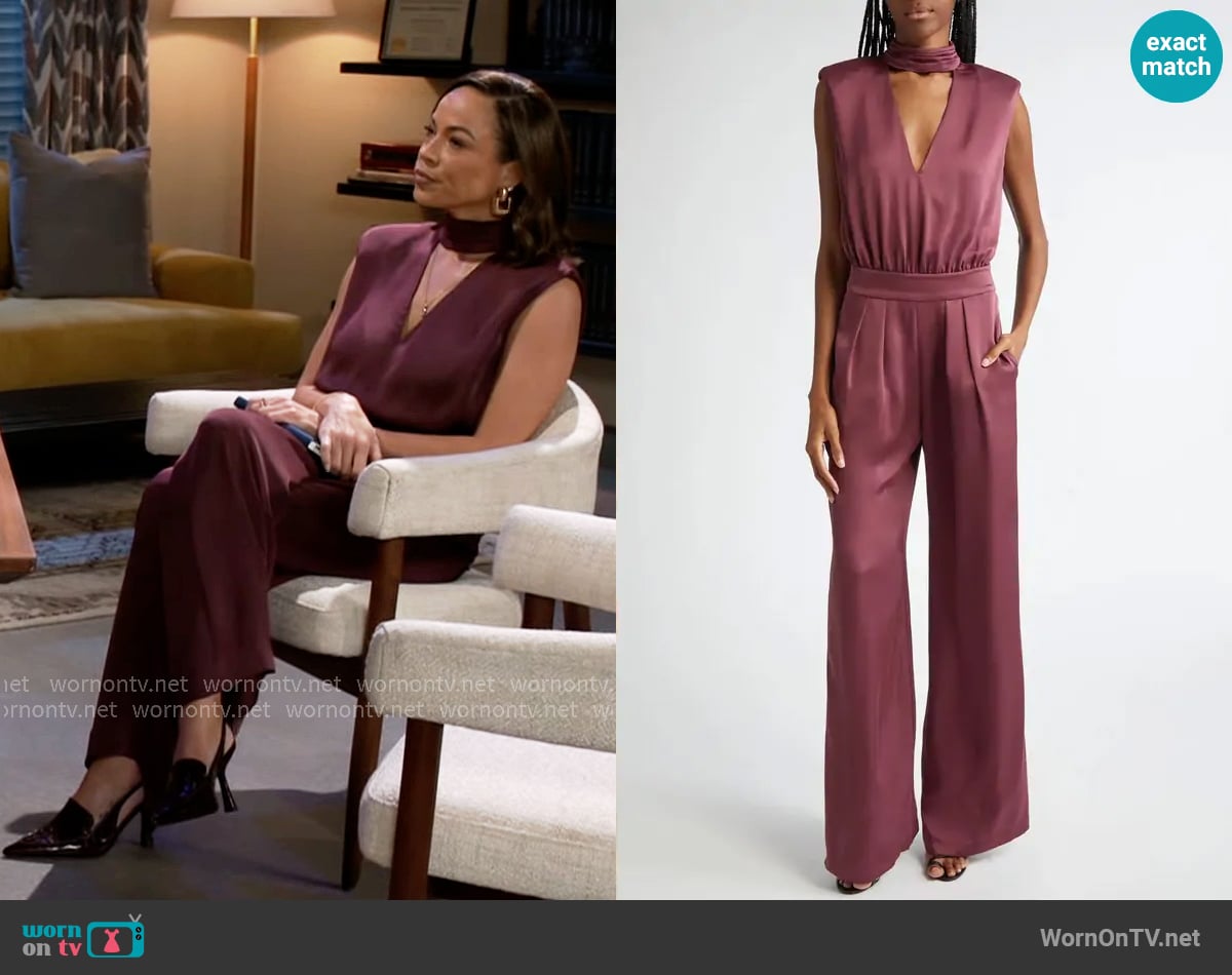 Ramy Brook Fate Jumpsuit worn by Nicole Dupree Richardson (Daphnee Duplaix) on Beyond the Gates