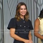 Rebecca’s navy utility shirtdress on Good Morning America