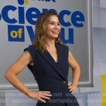Rebecca’s navy vest and flare pants on Good Morning America