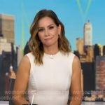 Rebecca’s white sleeveless dress on Good Morning America