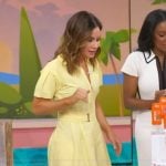 Rebecca’s yellow shirtdress on Good Morning America