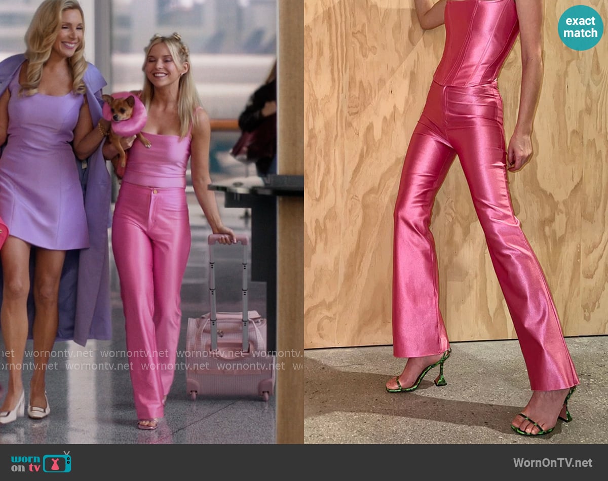 Rezek Studio Hustle Pants in Watermelon worn by Elle Woods (Lexi Minetree) on Elle