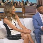 Rhiannon’s black t-strap sandals on Good Morning America